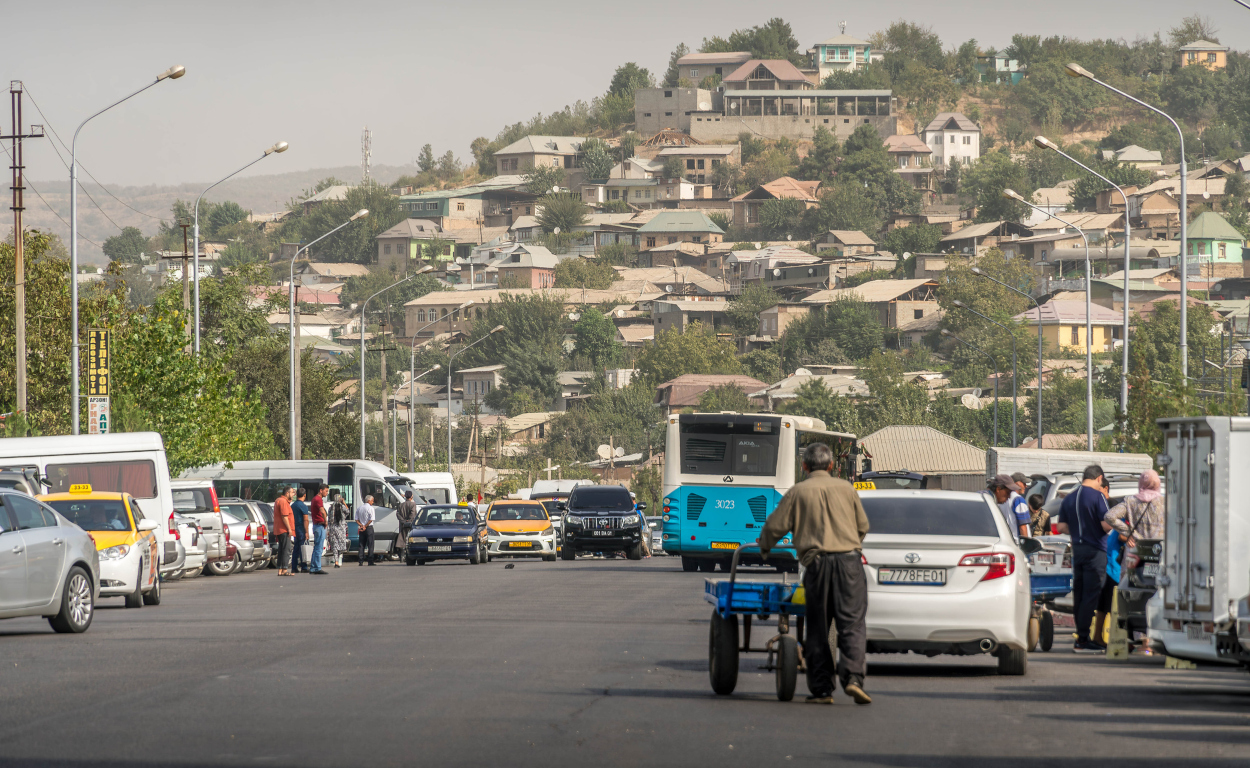 A street in Tajikistan