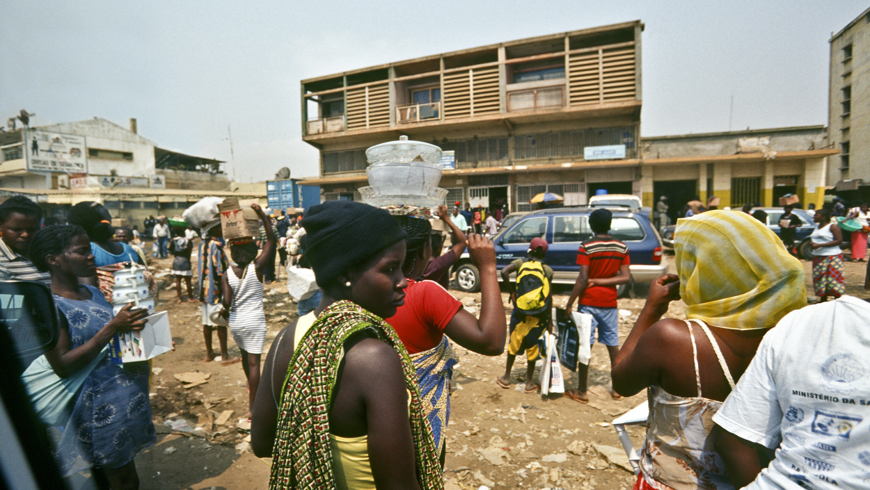 A street in Luanda, Angola