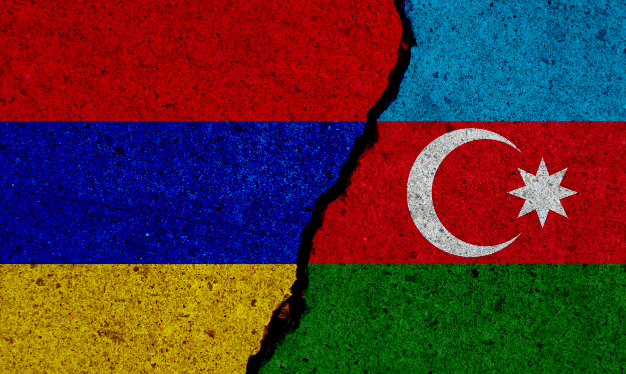 Armenia and Azerbaijan flags