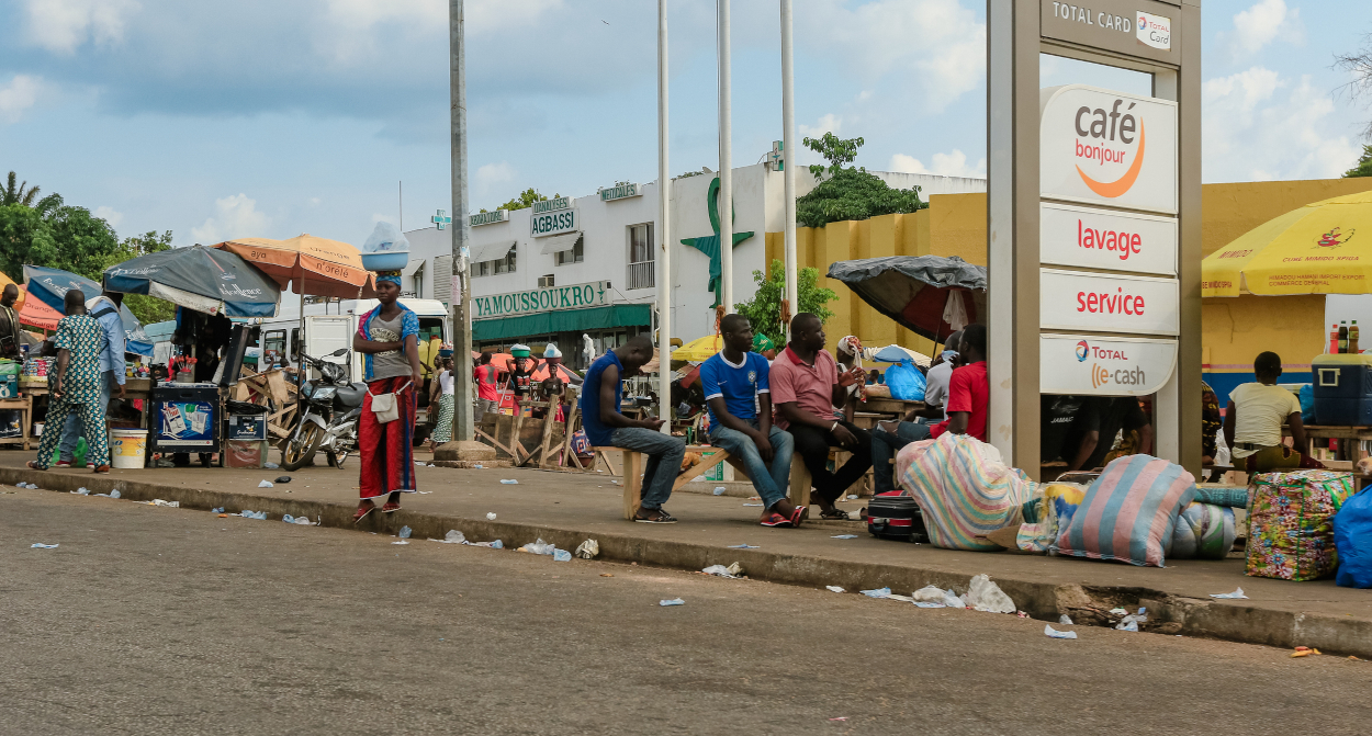 A street in Côte d'Ivoire