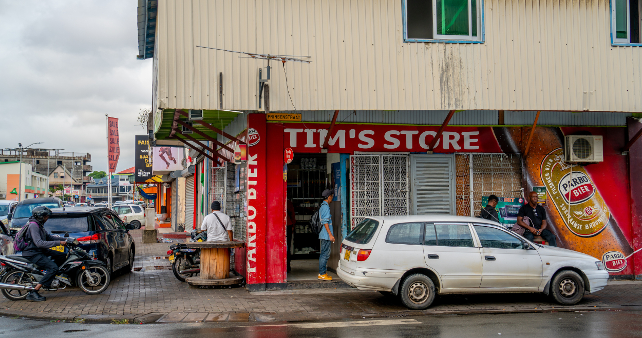 A street in Suriname