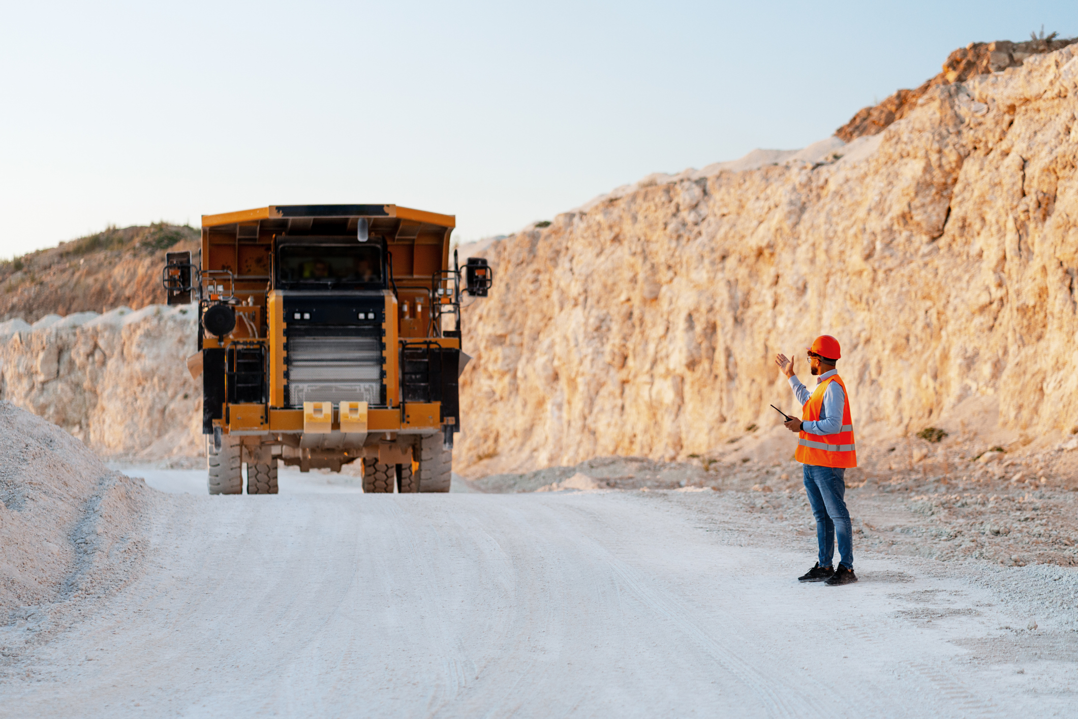 Worker at the mine