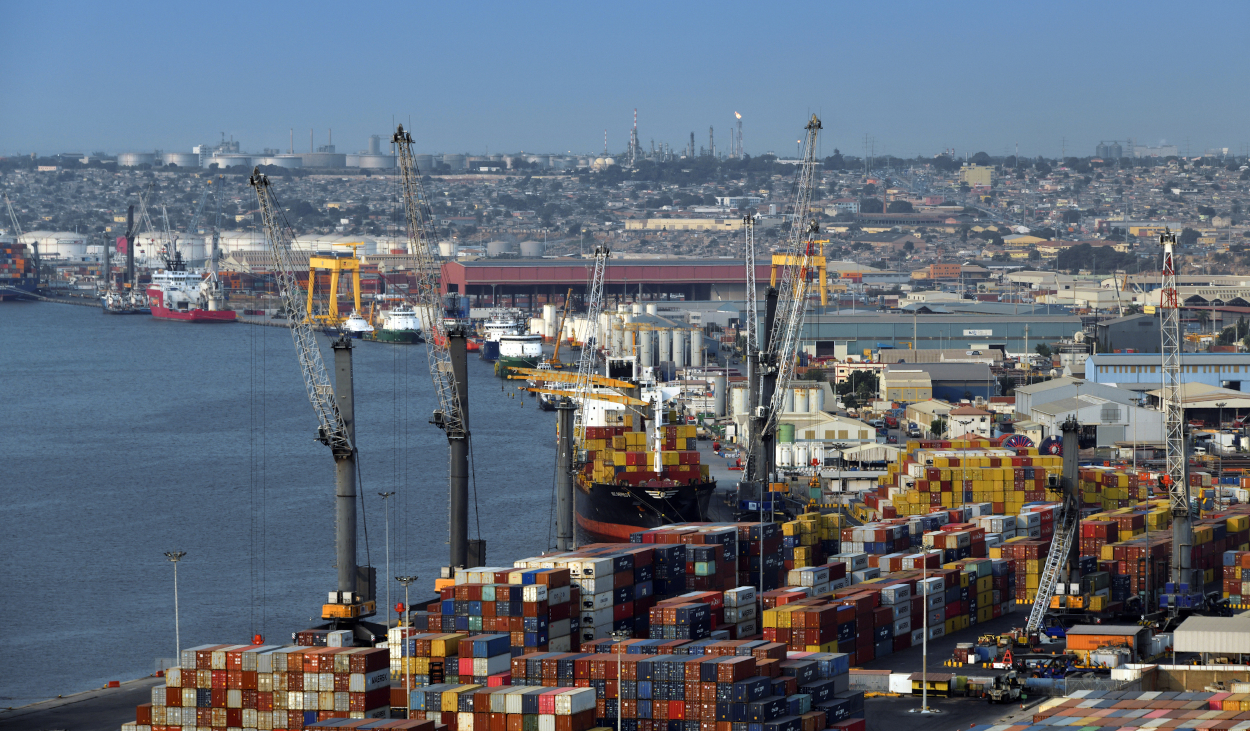 Luanda port in Angola
