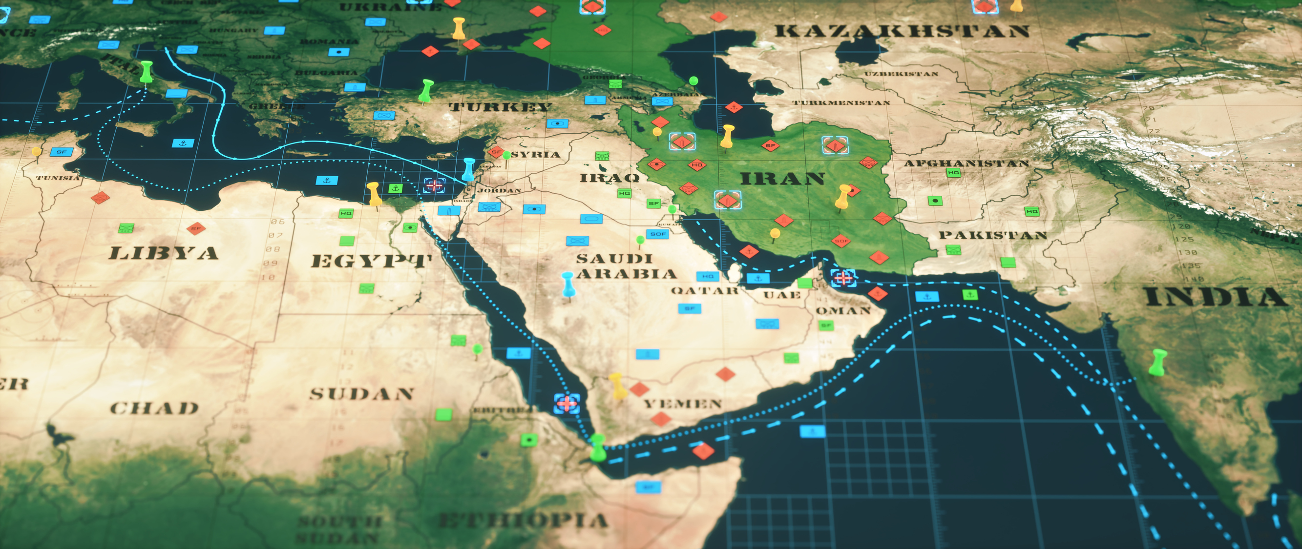 middle east map