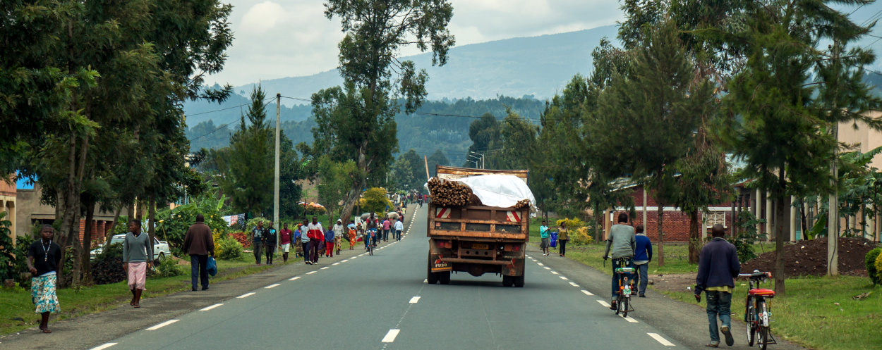 A road in Rwanda