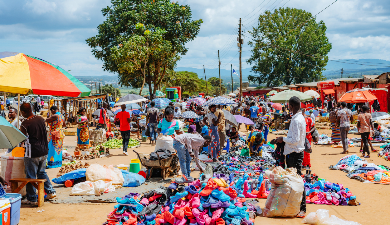 A market in Malawi