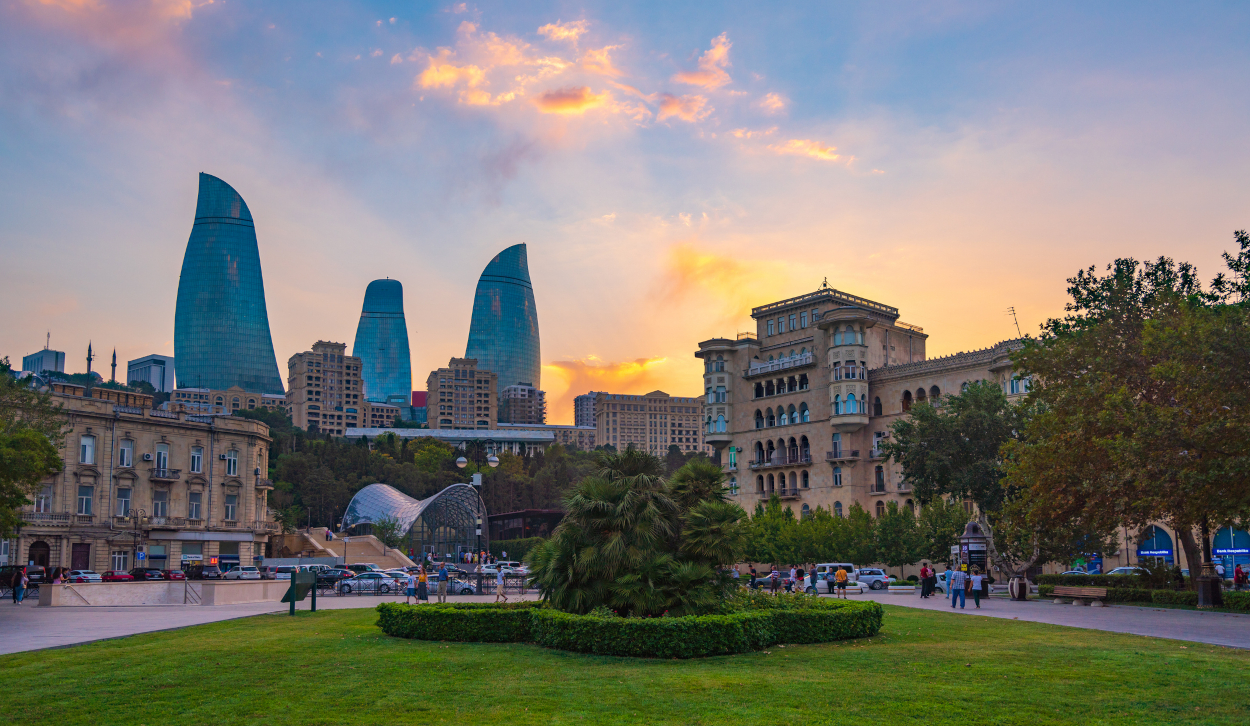 Flame Tower in Azerbaijan