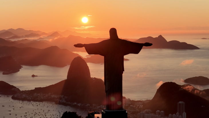 Brazil sunrise on Rio