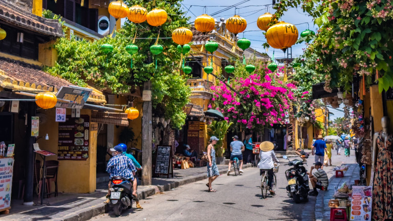 Landscape of a street in Vietnam