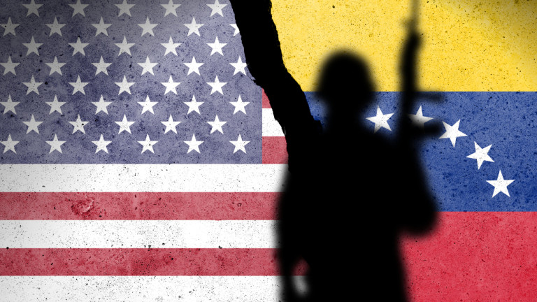 America and Venezuela's flag