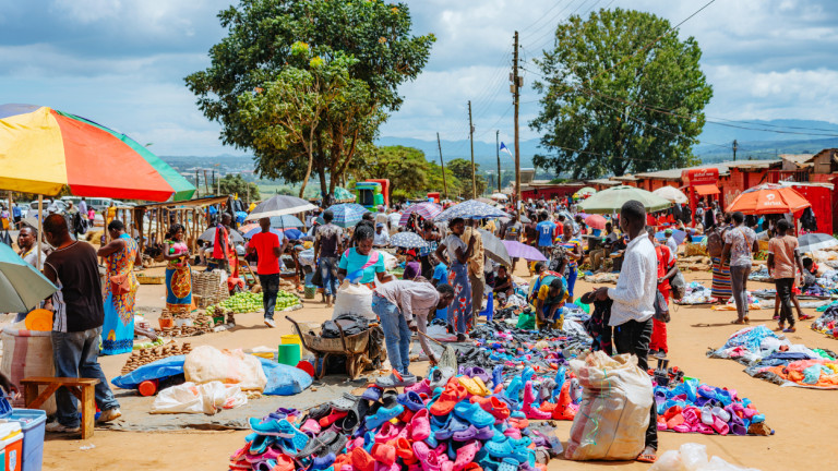 A market in Malawi