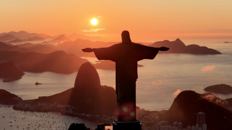 Brazil sunrise on Rio
