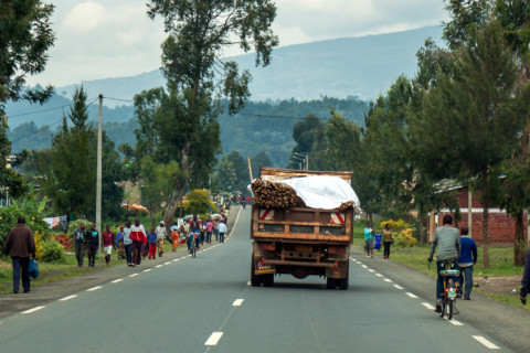 A road in Rwanda